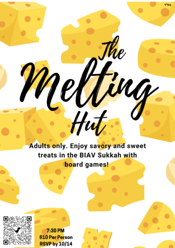 The Melting Hut! An adults' fondue and board game night in the Sukkah